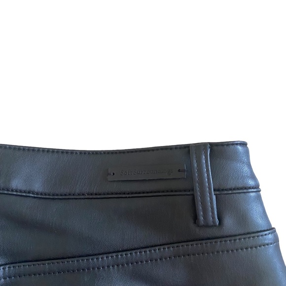 Soft Surroundings Black Faux High Rise Leather Skinny Pant Womens 16 - Picture 3 of 5